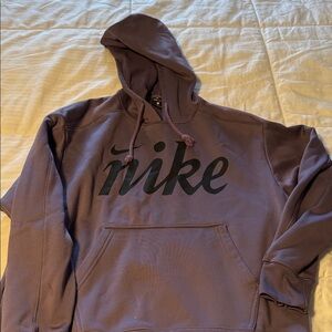 Nike Purple Hoodie with Black Logo